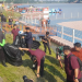 Wali Kota Jambi bersama jajaran pemerintah dan masyarakat mengikuti aksi bersih lingkungan di tepi Sungai Batanghari saat peluncuran program “Kampung Bahagia” bertepatan dengan peringatan World Cleanup Day, Rabu (24/9/2025). (Dok. Daus)