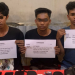 Tiga tersangka kasus narkotika bersama barang bukti sabu dan ekstasi yang diamankan Satresnarkoba Polresta Jambi, Kamis (25/9/2025). (Dok. Humas)