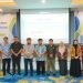 Field Manager PEP Field Jambi, Kurniawan Triyo Widodo dan jajaran berpoto usai kegiatan sosialisasi Barang Milik Negara (BMN) di Kenali Asam, Kota Jambi, Kamis (18/9/2025) (Dok, Nahar)