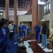 Ketua Umum KONI Jambi Mat Sanusi bersama jajaran pengurus memberikan motivasi dan meninjau langsung latihan atlet cabang olahraga bela diri di Jambi sebagai persiapan menuju PON 2025 di Kudus, Kamis (25/9/2025). (Dok. Daus)