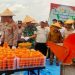 Bupati Tanjung Jabung Timur bersama jajaran pemerintah daerah, aparat kepolisian, TNI, dan perwakilan SKK Migas–PetroChina International Jabung Ltd menghadiri panen raya jagung serentak kuartal III tahun 2025 di Tanjabtim, Jambi, Sabtu (27/9/2025). (Dok. Nahar)