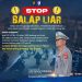 Banner Imbauan Dirlantas Polda Jambi Kombes Pol Adi Benny Cahyono mengimbau masyarakat untuk tidak melakukan balap liar di jalan umum (Dok. Humas Polda Jambi)