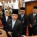 Gubernur Jambi Al Haris memberikan keterangan usai melantik jajaran direksi baru Bank Jambi di Auditorium Rumah Dinas Gubernur Jambi, Senin (1/9/2025). (Dok.Stepanus)