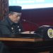 Gubernur Jambi, Dr. H. Al Haris, S.Sos., M.H., menyampaikan sambutan dalam Rapat Paripurna DPRD Provinsi Jambi, Rabu (3/9/2025). (Dok. Stepanus)