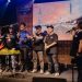 Perayaan Satu Dekade MAXi Yamaha Day 2025 di Kota Jambi berlangsung meriah, ditandai dengan pemotongan tumpeng bersama komunitas dan perwakilan Yamaha. (Dok. Stepanus)