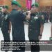 Danrem 041/Gamas Brigjen TNI Rachmad Zulkarnaen menyematkan tanda jabatan kepada pejabat baru dalam upacara serah terima jabatan Dandim 0407/Kota Bengkulu dan Dandim 0408/Bengkulu Selatan di Balai Prajurit Korem 041/Gamas, Selasa (9/9/2025). (Dok. Yola)