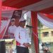 Ketua Umum KONI Provinsi Jambi, AKBP Mat Sanusi, memberikan sambutan pada peringatan Hari Olahraga Nasional (Haornas) ke-42 di pelataran KONI Jambi, Jumat (12/9/2025). (Dok. Stepanus)