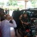 Pangdam XX/Tuanku Imam Bonjol, Mayjen TNI Arief Gajah Mada, disambut Bupati Bungo, H. Dedy Putra, saat tiba di Pendopo Rumah Dinas Bupati Bungo untuk silaturahmi dengan Forkopimda, Jumat (12/9/2025). (Dok. Penrem 042/Gapu)