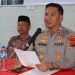 Kapolres Sarolangun, AKBP Wendi Oktariansyah, memberikan keterangan pers terkait insiden di kebun sawit PT. APTP, Desa Lubuk Sepuh, Kecamatan Pelawan, Jumat (12/9/2025). (Dok. Humas)