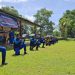 Personel Ditpolairud Polda Jambi mengikuti latihan menembak di Lapangan Tembak SPN Polda Jambi, Jumat (12/9/2025), guna meningkatkan keterampilan dalam penggunaan senjata api. (Dok, Nahar)