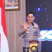 Kapolda Jambi Irjen Pol. Krisno H. Siregar memberikan sambutan saat membuka Rakernis Fungsi Pamobvit Polda Jambi 2025 di Gedung Siginjai, Rabu (17/9/2025). (Dok. Humas)