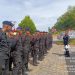 Personel Batalyon B Pelopor Satbrimob Polda Bengkulu mengikuti apel kesiapan sebelum latihan gabungan Penanggulangan Huru Hara (PHH) di Markas Batalyon B Pelopor, Bengkulu, Rabu (17/9/2025). (Dok. Yola)