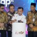Gubernur Jambi Al Haris bersama Deputi Gubernur Bank Indonesia Ricky P. Gozali secara resmi membuka kegiatan Gentala Arasi 2025 di Jambi Town Square, Jumat (19/9/2025). (Dok. Erit - Kominfo)