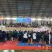 Ratusan atlet karate dari berbagai perguruan mengikuti pembukaan Raflesia Karate Open Competitions II 2025 di GOR Sawah Lebar, Bengkulu, Sabtu (20/9/2025). (Dok. Yola)