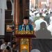 Wakil Gubernur Jambi Abdullah Sani menyampaikan sambutan pada Tabligh Akbar peringatan Maulid Nabi Muhammad SAW 1447 H di Masjid Agung Al-Falah, Kota Jambi, Senin (22/9/2025) malam. (Dok, Stepanus)