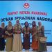 Ketua Dekranasda Provinsi Jambi Hj. Hesnidar Haris (tengah) bersama pengurus Dekranasda se-Jambi saat menghadiri Rakernas Dekranas 2025 di Jakarta, Selasa (23/9/2025). (Dok.Erit - Kominfo)