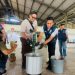 Petugas Polresta Jambi bersama Forkopimda memusnahkan barang bukti ganja, sabu, dan ekstasi hasil ungkap delapan kasus narkotika di Tempat Pemakaman Bumi Langgeng, Muaro Jambi, Rabu (24/9/2025). (Dok. Nahar)