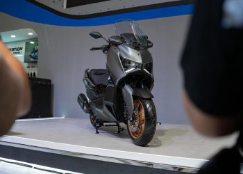 Tampilan Yamaha XMAX Connected TechMAX 2025 resmi diluncurkan di ajang Indonesia Motorcycle Show (IMOS). (Dok. Yamaha Jambi)