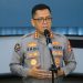 Kabag Penum Divhumas Polri Kombes Pol Erdi A. Chaniago memberikan keterangan pers terkait penerbitan Perkap Kapolri Nomor 4 Tahun 2025 tentang Penindakan Aksi Penyerangan terhadap Polri, di Jakarta, Selasa (30/9/2025). (Dok, Humas)