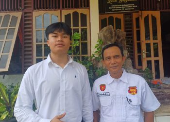 Direktur Garda Setia Waspada Bengkulu, Muhammad Bintang Pradana, saat dilokasi pelatihan dan pendidikan satpam GSWB. (Dok.yola)