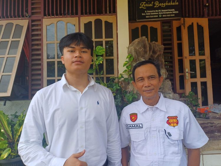 Direktur Garda Setia Waspada Bengkulu, Muhammad Bintang Pradana, saat dilokasi pelatihan dan pendidikan satpam GSWB. (Dok.yola)