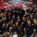 Anggota Jambi CBR Club bersama komunitas motor lainnya berfoto bersama dalam perayaan Anniversary ke-12 bertajuk “Comeback Macho” di Kota Jambi, Sabtu (26/10/2025). (Dok Stepanus)