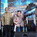 Gubernur Jambi Al Haris didampingi Ketua MPR RI Ahmad Muzani memukul gong sebagai tanda dibukanya Lomba Cerdas Cermat Empat Pilar Kebangsaan Tingkat Provinsi Jambi di Swiss-Belhotel, Kota Jambi, Sabtu (4/10/2025). (Dok.Erit kominfo)
