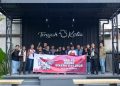 Para anggota komunitas motor Honda Jambi berfoto bersama dalam kegiatan ‘Gas ke Honda Bikers Day 2025’ di Tengah Kota Café, Kota Jambi, Sabtu (5/10/2025).. (Dok. Sinsen) (Dok. Stepanus)