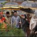 Bupati Kerinci Monadi bersama masyarakat dan tokoh adat menghadiri tradisi Kenduri Arah di Desa Sungai Jernih, Kecamatan Gunung Tujuh, Minggu (26/10/2025). (Foto: Deko)