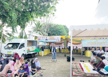 Warga antusias menghadiri Gerakan Pangan Murah (GPM) yang digelar Pemerintah Provinsi Jambi di Sekretariat TP-PKK Provinsi Jambi, Jumat (31/10/2025).(Dok. Stepanus)