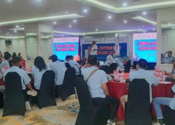Suasana Media Gathering FJM Jambi 2025 yang digelar SKK Migas Sumbagsel dan KKKS Wilayah Jambi di Bandar Lampung, Selasa (11/11/2025). (Dok. nahar)