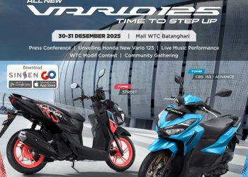 All New Honda Vario 125 diperkenalkan kepada publik dalam Regional Public Launching yang digelar PT Sinar Sentosa Primatama (Sinsen) di Mall WTC Batanghari, Jambi, pada 30–31 Desember 2025. (Dok, Sinsen)