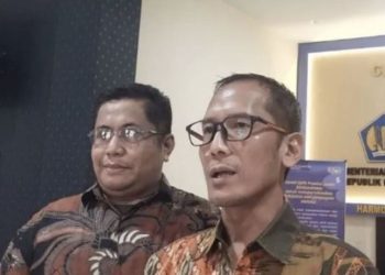 Kepala Kanwil Direktorat Jenderal Perbendaharaan (DJPb) Provinsi Jambi, Tunas Agung Jiwa Brata, menyampaikan keterangan terkait alokasi APBN 2026 untuk Provinsi Jambi, Sabtu (17/1/2026). (Dok. Stepanus)