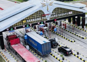 Gerbang Tol Muaro Sebapo di Jalan Tol Betung–Tempino–Jambi (Betejam). (Dok. Humas HK)