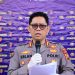 Kabid Humas Polda Jambi Kombes Pol. Erlan Munaji memberikan keterangan kepada wartawan terkait peningkatan pengungkapan kasus narkotika oleh jajaran Polda Jambi sepanjang Januari hingga Februari 2026. (Dok. Nahar)
