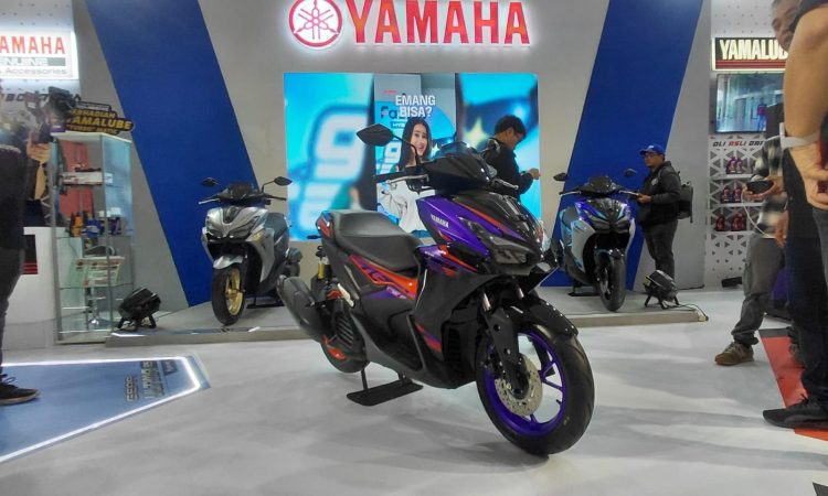 Deretan Yamaha AEROX ALPHA dengan warna dan grafis terbaru dipamerkan pada awal 2026. (Dok. Yamaha)