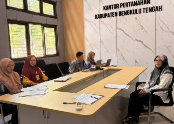 Kantor Pertanahan Kabupaten Bengkulu Tengah menggelar wawancara pengadaan tenaga pendukung untuk program penanganan akses reforma agraria, Rabu (11/3/2026). (dok Yola)