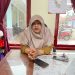 Kepala Bidang Ekonomi, Sosial, Budaya, dan Organisasi Kemasyarakatan (Ekososbud) Kesbangpol Bengkulu Tengah, Dian Mercy Andriani, saat menerima kunjungan silaturahmi sejumlah jurnalis, Selasa (10/3/2026). (Dok, Yola)