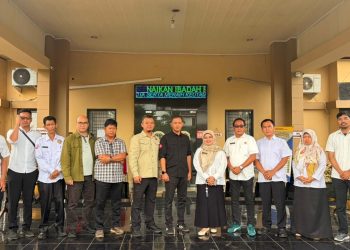 Kantor Pertanahan Kabupaten Bengkulu Tengah menerima kunjungan Kepala Subdirektorat Pengaturan Redistribusi Tanah Direktorat Landreform Kementerian ATR/BPN, Tejo Suryono, Kamis (5/3/2026). (Foto:Yl)