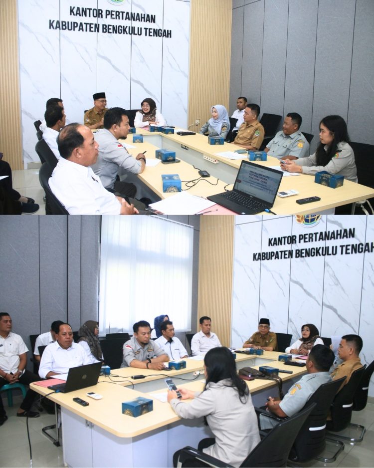 Kantor Pertanahan Kabupaten Bengkulu Tengah mulai rapat penetapan lokasi kegiatan Penanganan Akses Reforma Agraria, Selasa (21/04). (Foto:yola)