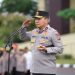 Kapolda Riau, Irjen Herry Heryawan pimpin apel pagi, Selasa (14/4/2026). (Foto:yola)