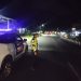 Anggota Satlantas Polres Bengkulu Selatan saat melakukan Patrol di titik rawan,  Senin malam (6/4/2026). (Dok. Yola)