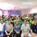 Puluhan pengemudi ojek online perempuan yang tergabung dalam komunitas Srikandi Ojol Jambi mengikuti edukasi safety riding di Gedung Safety Riding Center PT Sinar Sentosa Primatama, Rabu (29/4/2026). (Dok. Nahar)