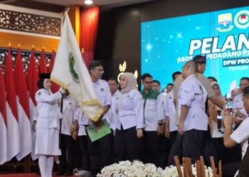 Pengukuhan pengurus DPW APPSI Provinsi Jambi periode 2026–2031 di Auditorium Rumah Dinas Gubernur Jambi, Senin (20/1/2026),  (Dok, Stepanus)