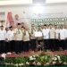 Pengurus Dewan Pimpinan Cabang (DPC) Himpunan Kerukunan Tani Indonesia (HKTI) se-Provinsi Jambi berfoto bersama usai pelantikan di Hotel Grand Jambi, Senin (20/4/2026). (Dok. Syepanus)