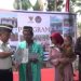 Penyerahan bantuan rumah layak huni kepada Suyono di Kecamatan Geragai, Tanjung Jabung Timur, Kamis (23/4/2026),