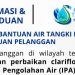Banner pengumuman pekerjaan perbaikan unit clariflocculator di Instalasi Pengolahan Air (IPA) Broni 1 (Dok. Perumdam Tirta Mayang)