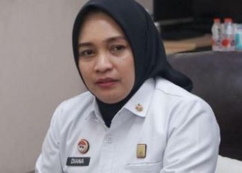 Kepala Divisi Pelayanan Hukum Kanwil Kemenkum Jambi, Diana Yuli Astuti, memimpin rapat koordinasi pembahasan Ranperda Kekayaan Intelektual bersama jajaran pemerintah daerah di Jambi, Rabu (22/4/2026). (Dok. Nahar)