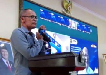 Kepala Divisi P3H Kanwil Kemenkum Jambi mengikuti kegiatan Policy Talks secara daring, Senin (27/4/2026) (Dok, Stepanus)