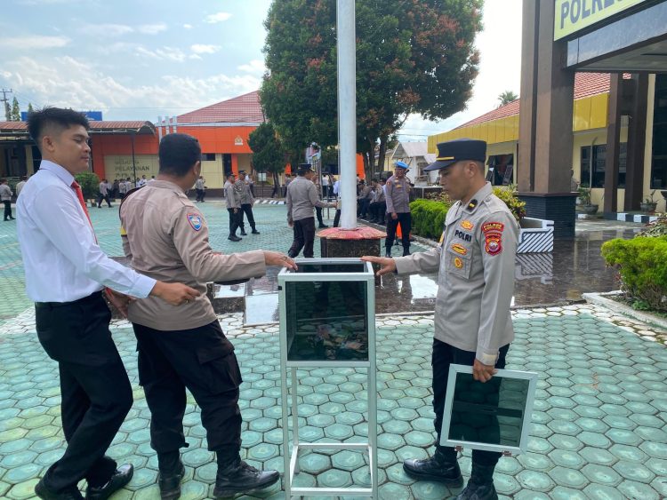 Polres Bengkulu Utara melaksanakan kegiatan Sedekah Bersama, Kamis (30/4/2026). (foto:yola)